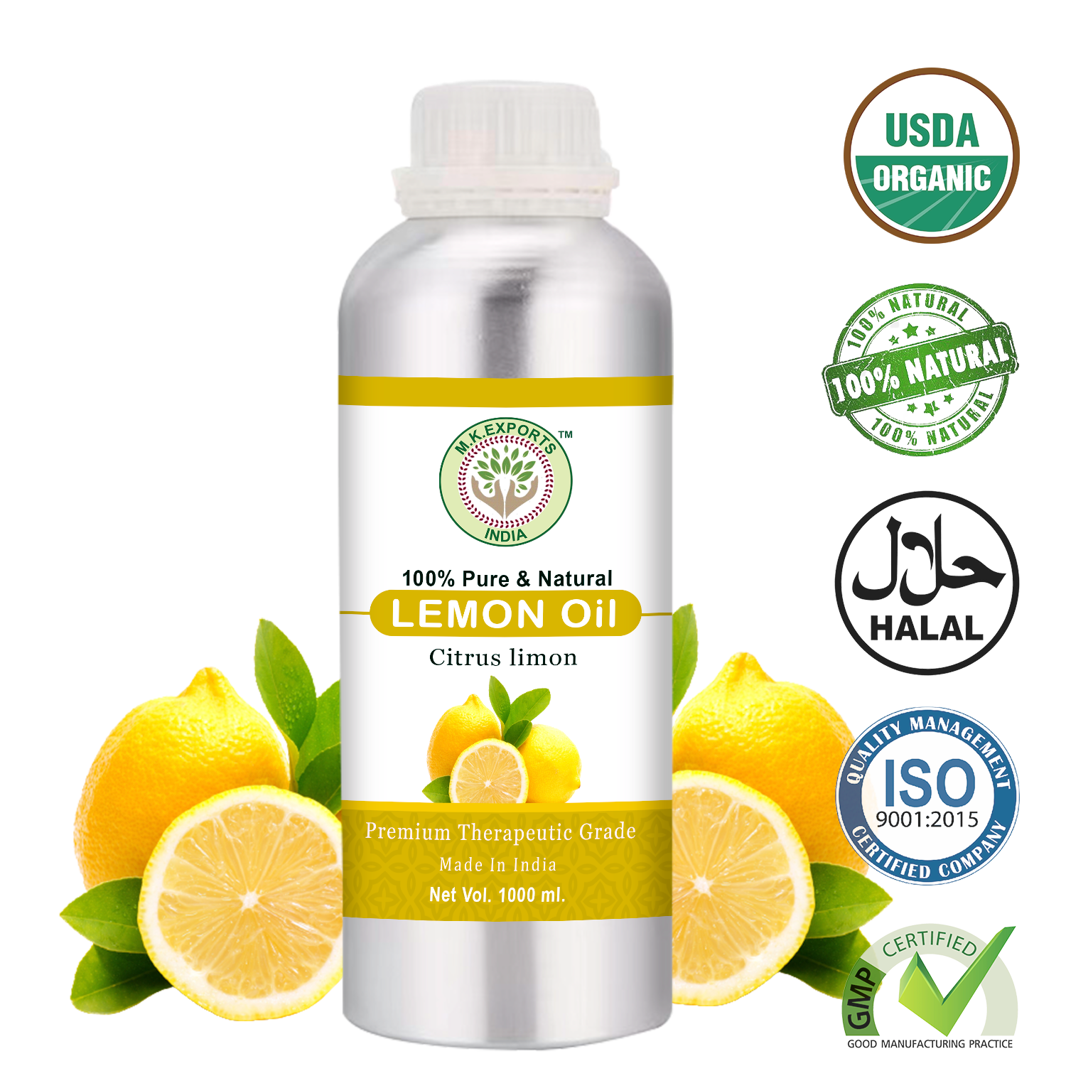 Lemon Essential Oil MK Exports India