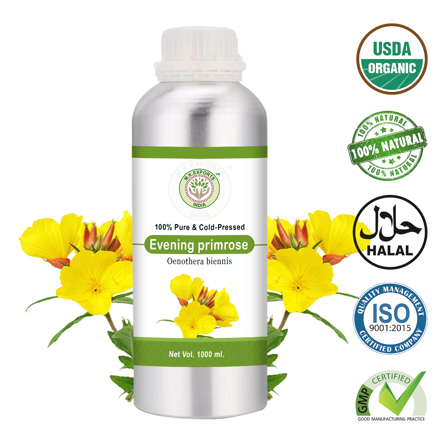 Wholesale Supplier Of Natural Evening primrose Carrier Oil